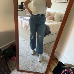 Levi's Blue Denim Ribcage Jeans